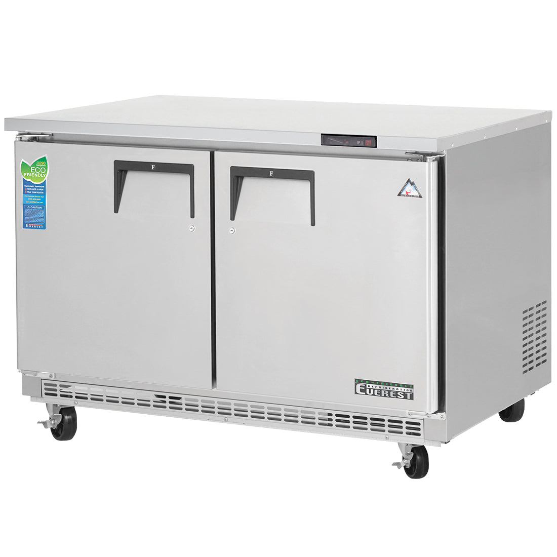 Everest ETBF2 47 1/2" Two Door Undercounter Freezer - 14 Cu. Ft.